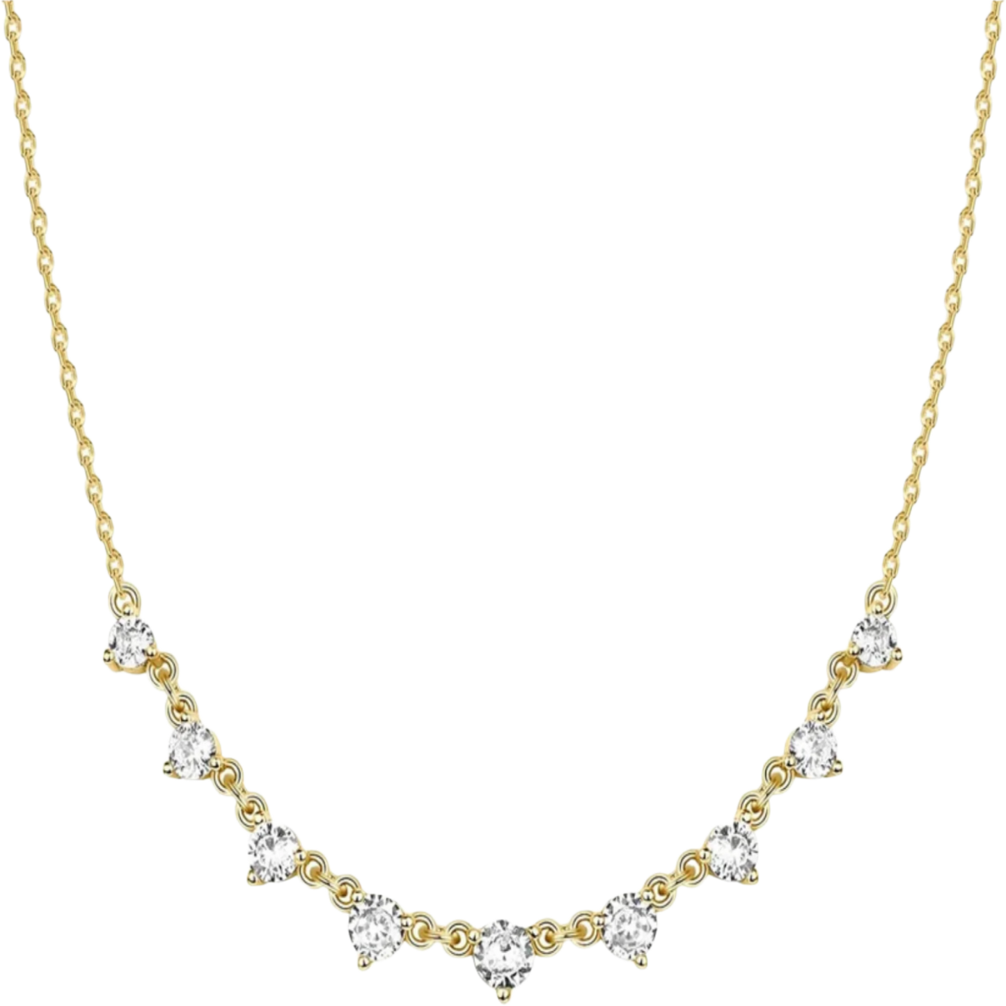 Gold Plated Station Necklace