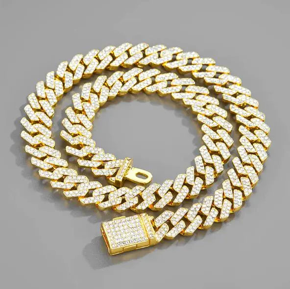 Fashion Hip Hop Jewelry Necklace Full Of Diamonds