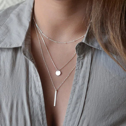 Multilayer Necklaces Pendants