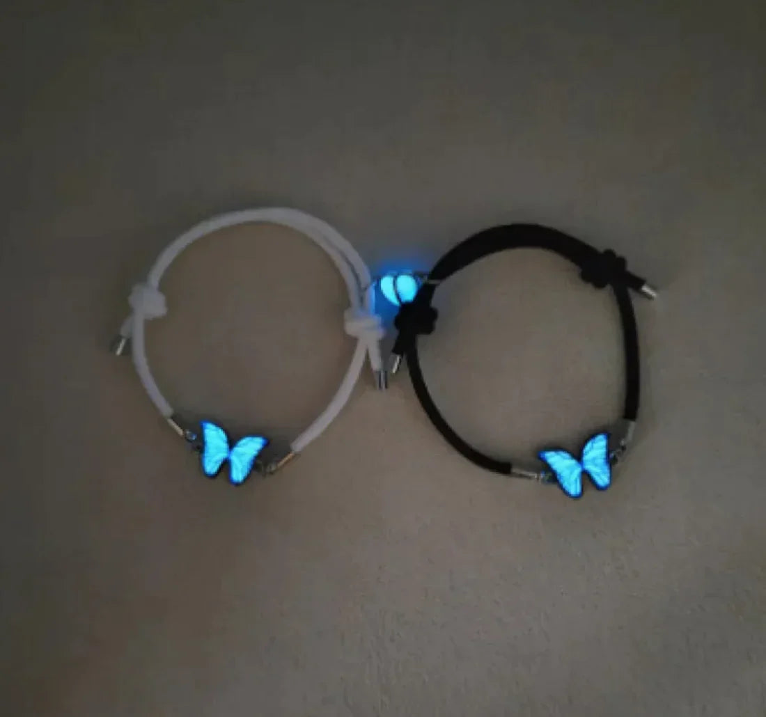 Glow-in-the-Dark Butterfly Jewelry Set