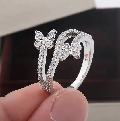 925 Silver Butterfly Ring