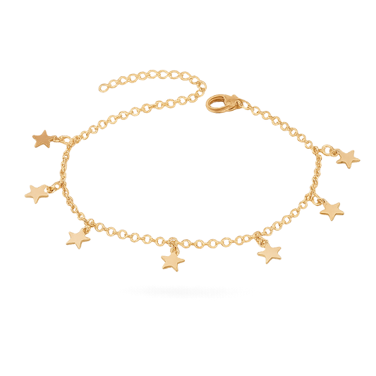 Gold Pentagram Anklet
