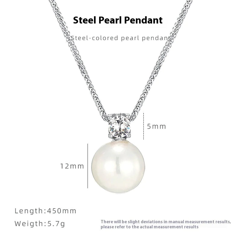 Casual Pearl Pendant Necklace