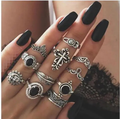 Goth Rings Set