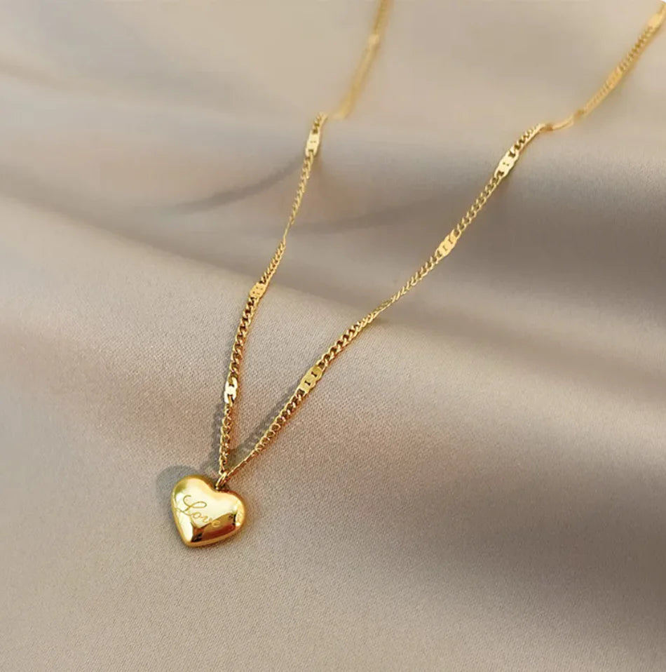 Love Heart Pendant Necklace