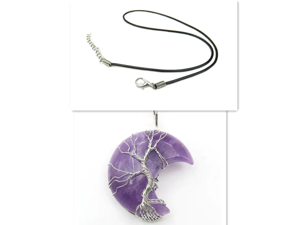 LUZWA Tree of Life Crystal Pendant – Nature’s Beauty, Timeless Elegance