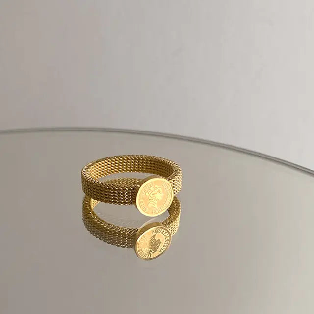 LUZWA Adjustable Light Luxury Statement Ring