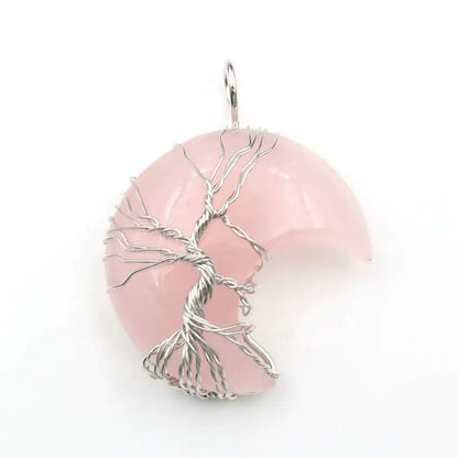 LUZWA Tree of Life Crystal Pendant – Nature’s Beauty, Timeless Elegance