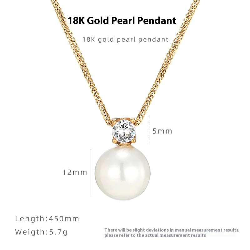 Casual Pearl Pendant Necklace