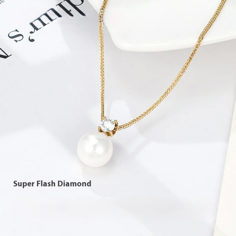 Casual Pearl Pendant Necklace