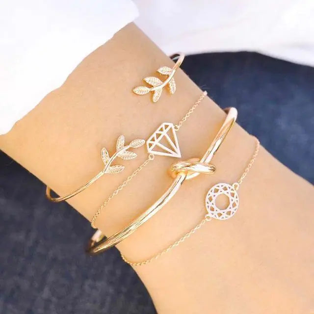 Inlaid Bracelet Jewelry Set