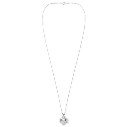 CARLIDANA Rotatable Clover Pendant Necklace