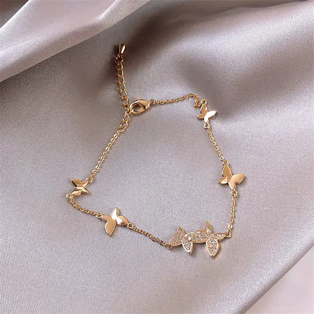 Crystal Butterfly Bracelet