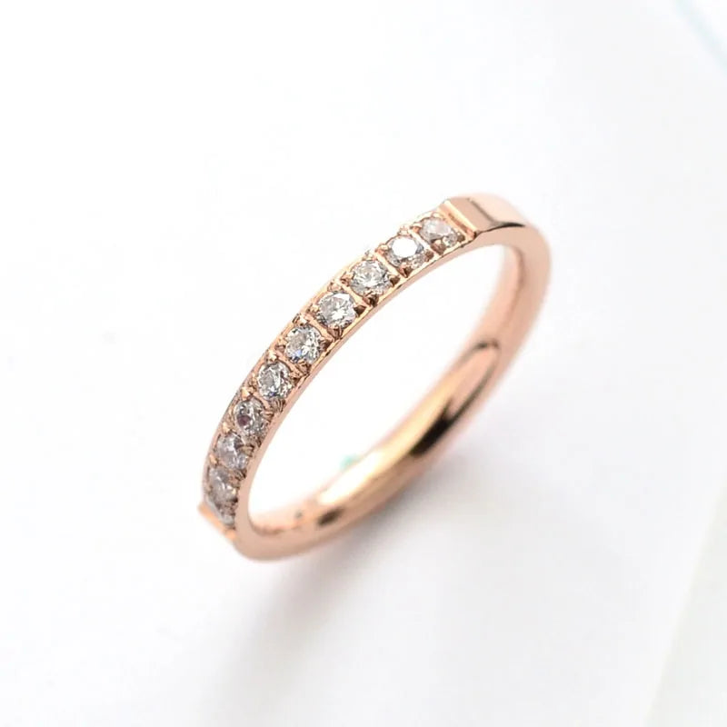 Rose Gold Crystal Rings