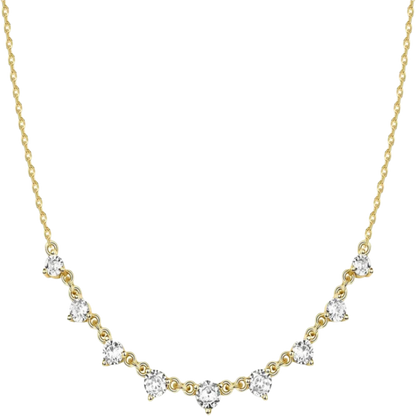 Gold Plated Station Necklace