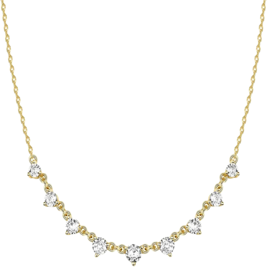Gold Plated Station Necklace