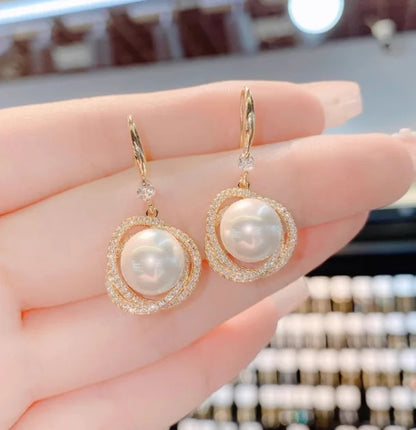 Pearl Earrings and Necklace