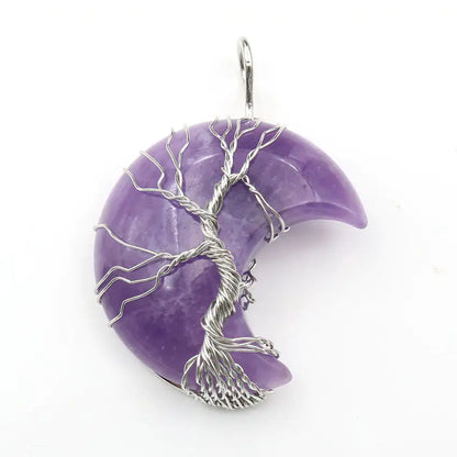 LUZWA Tree of Life Crystal Pendant – Nature’s Beauty, Timeless Elegance