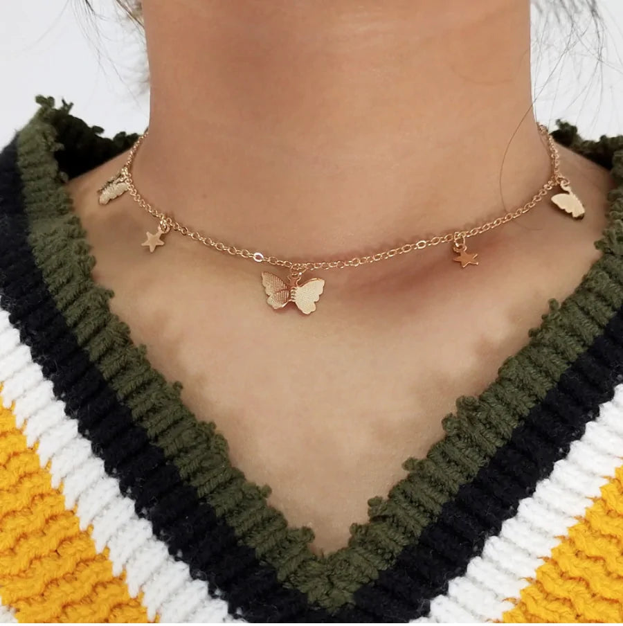 Butterfly Choker Necklace