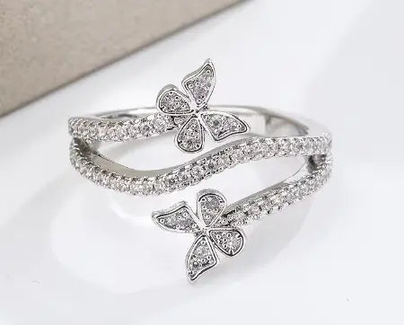 925 Silver Butterfly Ring